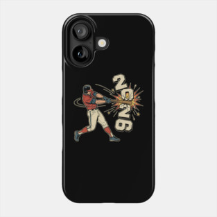 Baseball Hit The New Year 2026 Phone Case