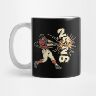 Baseball Hit The New Year 2026 Mug