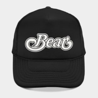 BEAR HEART WHITE Hat
