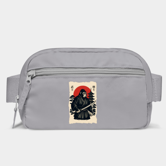 Bigfoot Sasquatch Samurai Katana, Japanese Mythical Warrior by Pixel Threads 