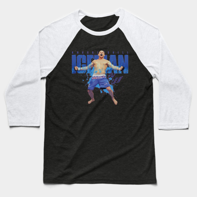 Chuck Liddell Mixed Martial Arts Baseball T-Shirt by Kelo