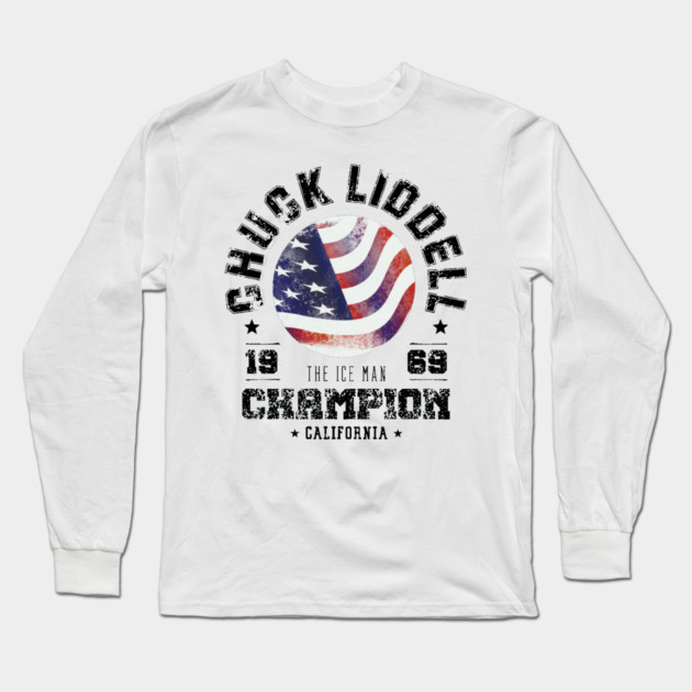 Chuck Liddell Mixed Martial Arts Long Sleeve T-Shirt by Kelo