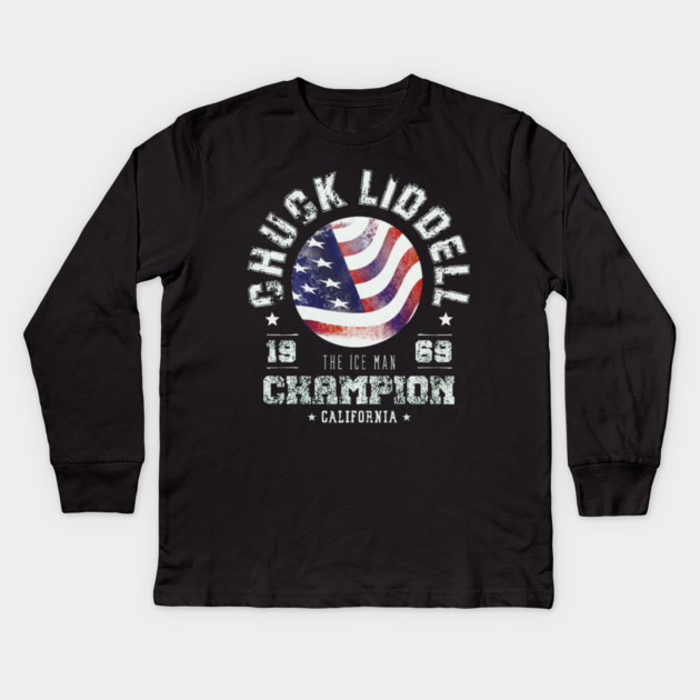 Chuck Liddell Mixed Martial Arts Kids Long Sleeve T-Shirt by Kelo