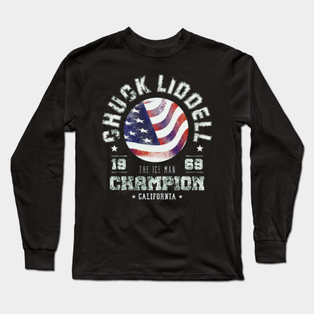 Chuck Liddell Mixed Martial Arts Long Sleeve T-Shirt by Kelo