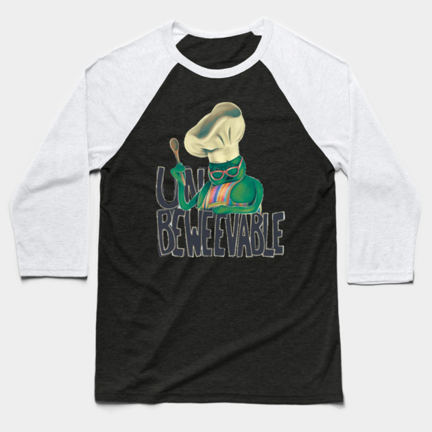 Tiny Chef Baseball T-Shirt by Kelo