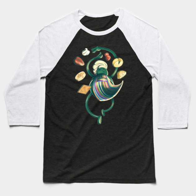 Tiny Chef Baseball T-Shirt by Kelo