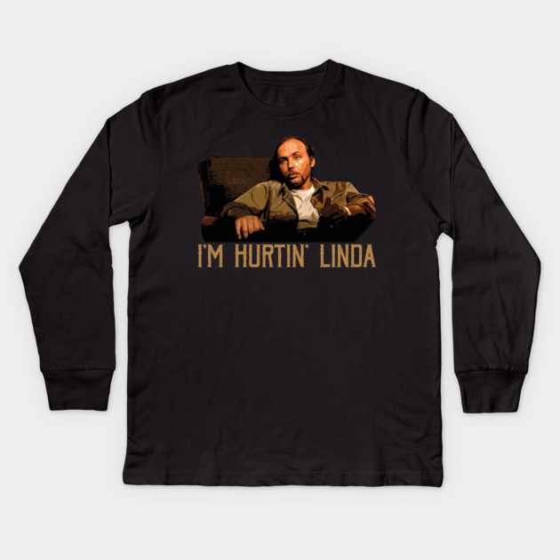 Im Hurtin Linda Kids Long Sleeve T-Shirt by Kelo