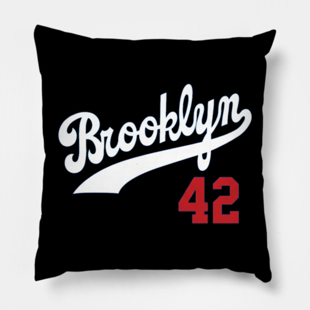 Brooklyn Dodgers 42 Pillow by Kelo