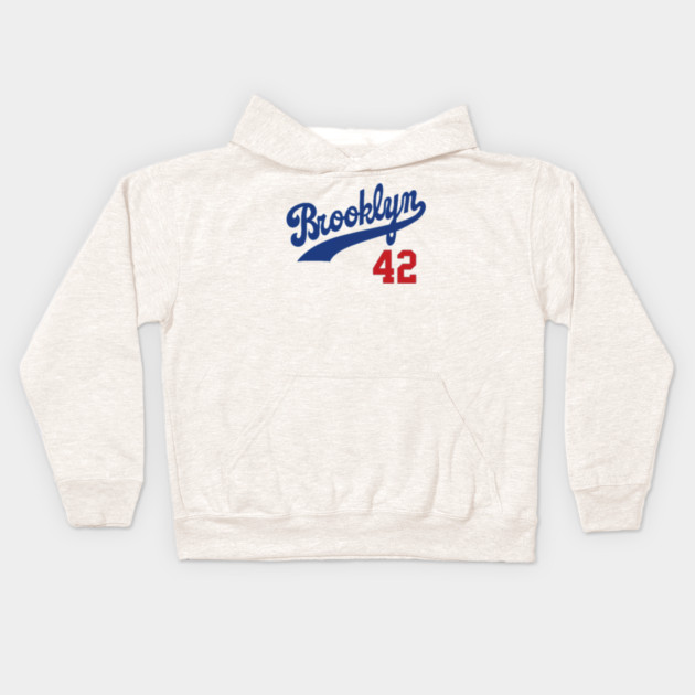 Brooklyn Dodgers 42 Kids Hoodie by Kelo