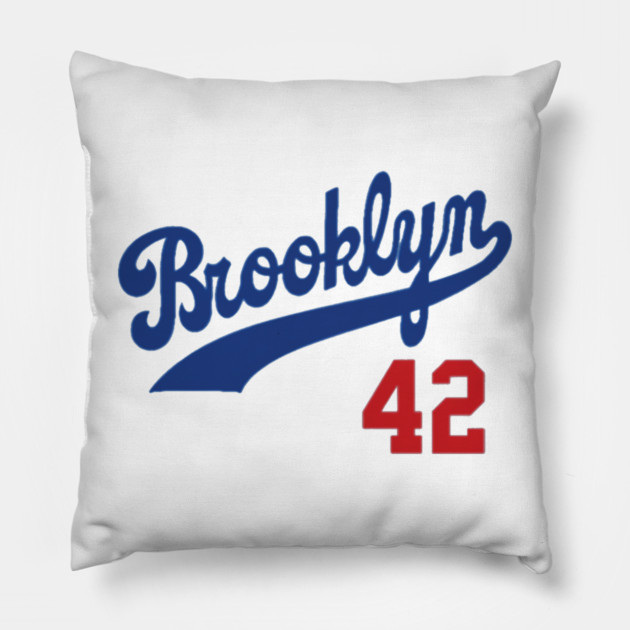 Brooklyn Dodgers 42 Pillow by Kelo