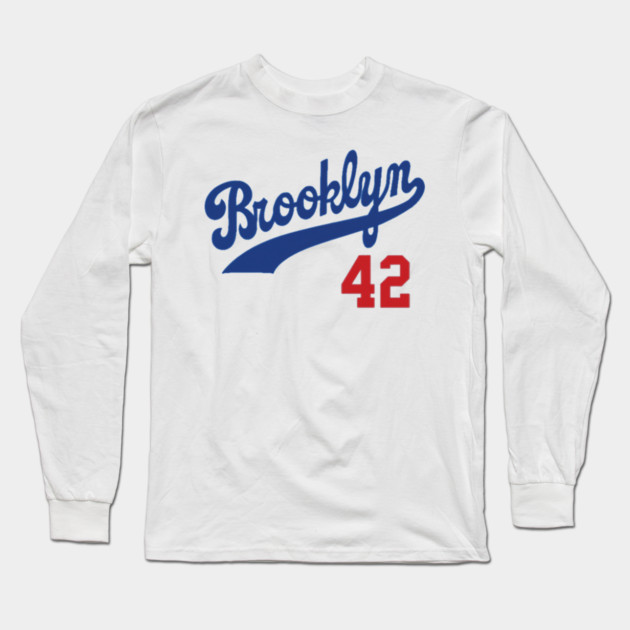 Brooklyn Dodgers 42 Long Sleeve T-Shirt by Kelo