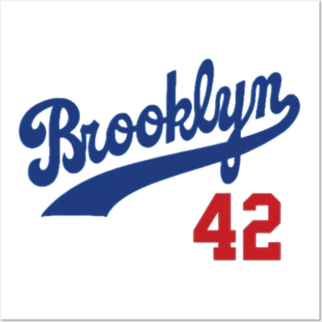 Brooklyn Dodgers 42 Wall Art by Kelo