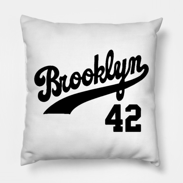 Brooklyn Dodgers 42 Pillow by Kelo