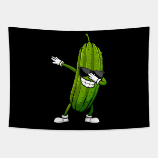 Funny Pickle For Dill Pickle Dabbing Pickle Tapestry