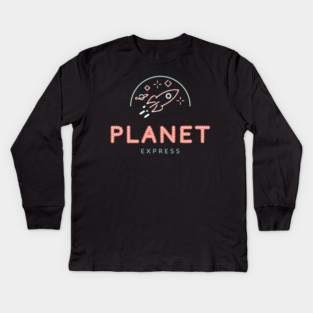 Planet Express Logo Kids Long Sleeve T-Shirt