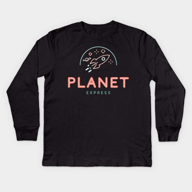 Planet Express Logo Kids Long Sleeve T-Shirt by Kelo