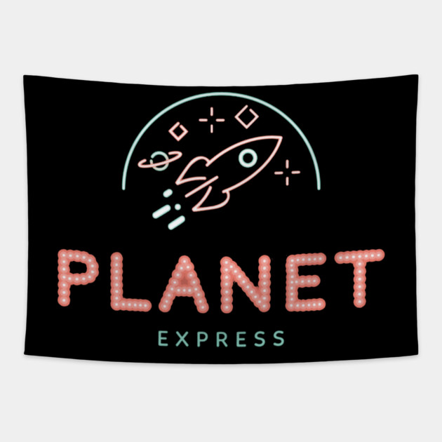 Planet Express Logo Tapestry by Kelo