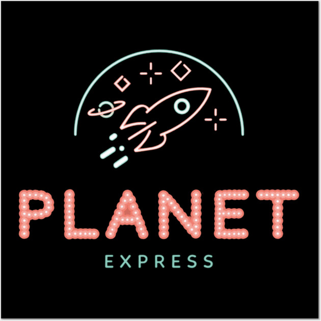 Planet Express Logo Wall Art by Kelo