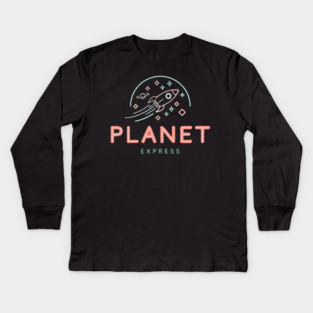 Planet Express Logo Kids Long Sleeve T-Shirt