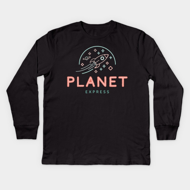 Planet Express Logo Kids Long Sleeve T-Shirt by Kelo