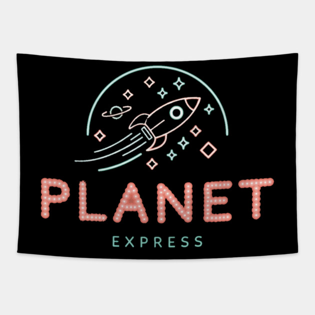 Planet Express Logo Tapestry by Kelo