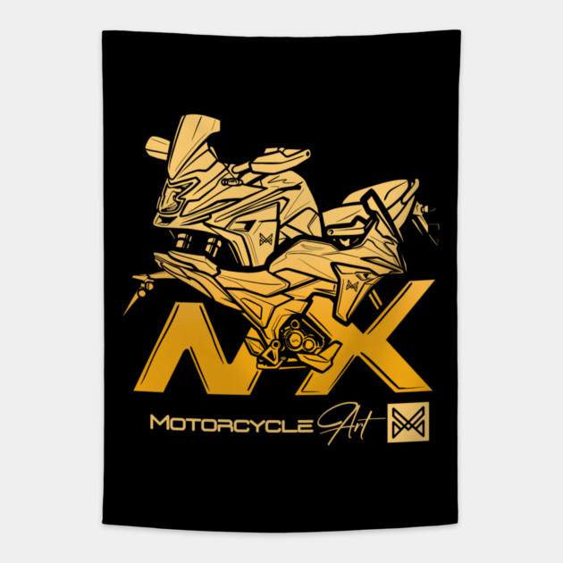 honda nx adventure motorcycle Tapestry by monsalveautos