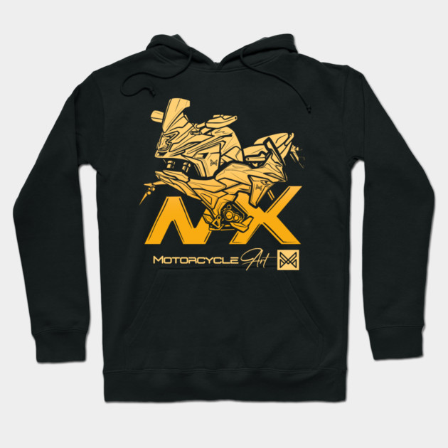 honda nx adventure motorcycle Hoodie by monsalveautos