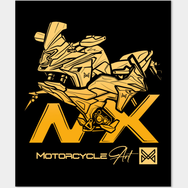 honda nx adventure motorcycle Wall Art by monsalveautos