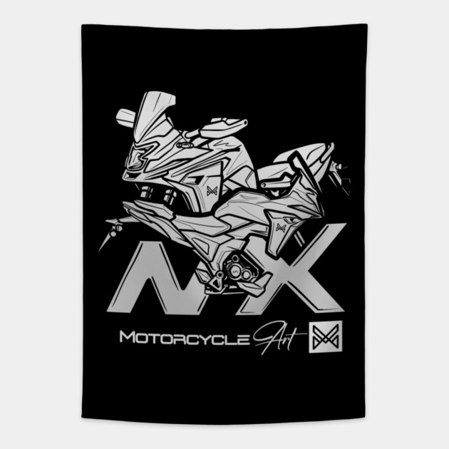 honda nx motorcycle Tapestry by monsalveautos