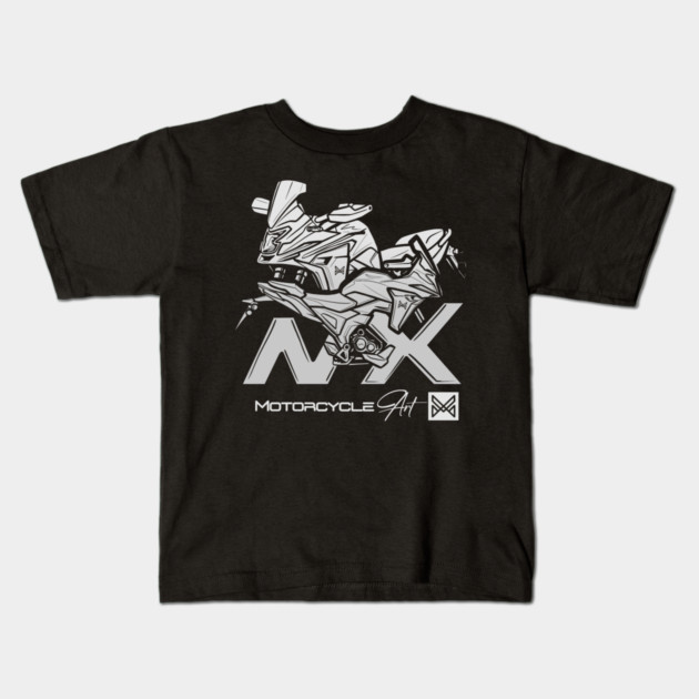 honda nx motorcycle Kids T-Shirt by monsalveautos