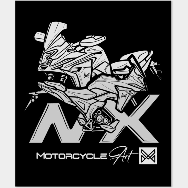 honda nx motorcycle Wall Art by monsalveautos