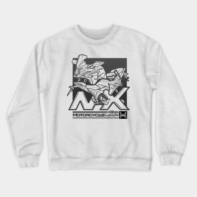 honda nx touring motorcycle Crewneck Sweatshirt by monsalveautos