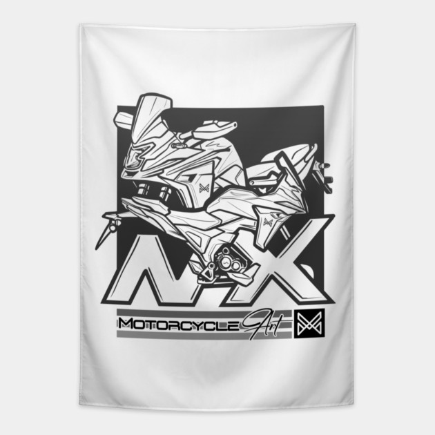 honda nx touring motorcycle Tapestry by monsalveautos