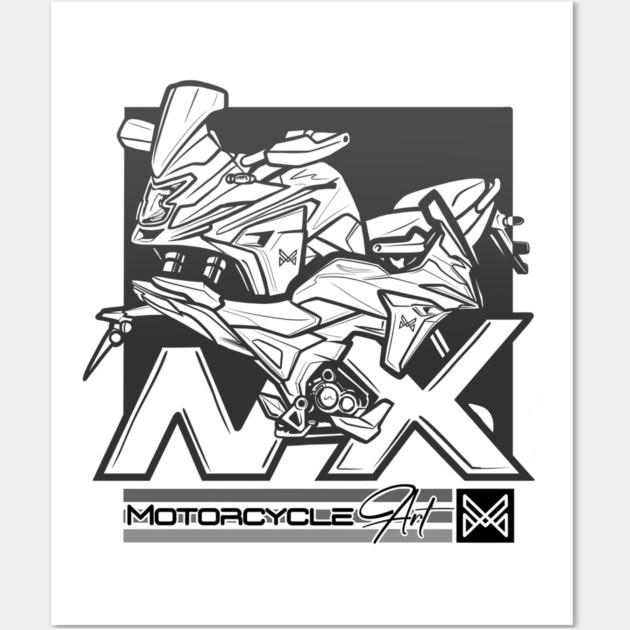 honda nx touring motorcycle Wall Art by monsalveautos
