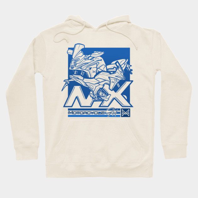 honda nx 500 motorcycle adventure Hoodie by monsalveautos