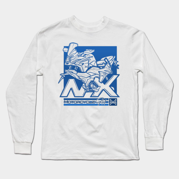 honda nx 500 motorcycle adventure Long Sleeve T-Shirt by monsalveautos