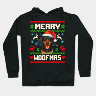 Dachshund Dog Christmas Pet Lover Xmas Hoodie