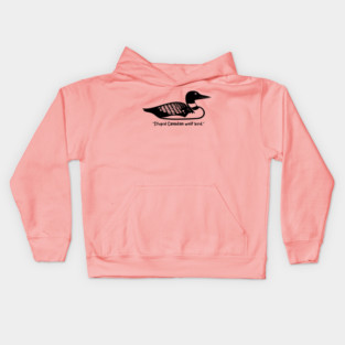 heated rivalry loon Kids Hoodie