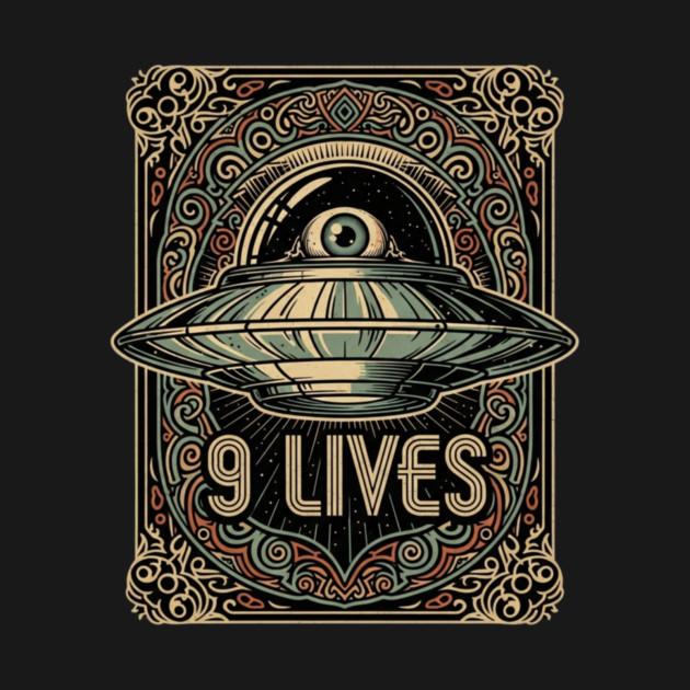 9 Lives UFO Ornament by Xsmile Xstd