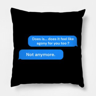 heated rivalry speech bubble Pillow