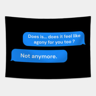 heated rivalry speech bubble Tapestry