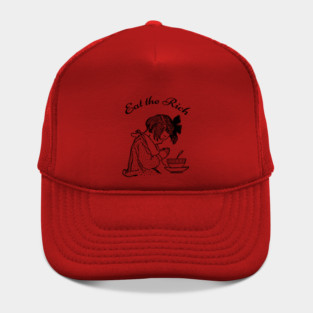 Anarchist  EAT THE RICH Activist Anti-Capitalism Hat