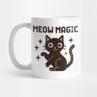 Meow Magic - Pixel Kitten Mug