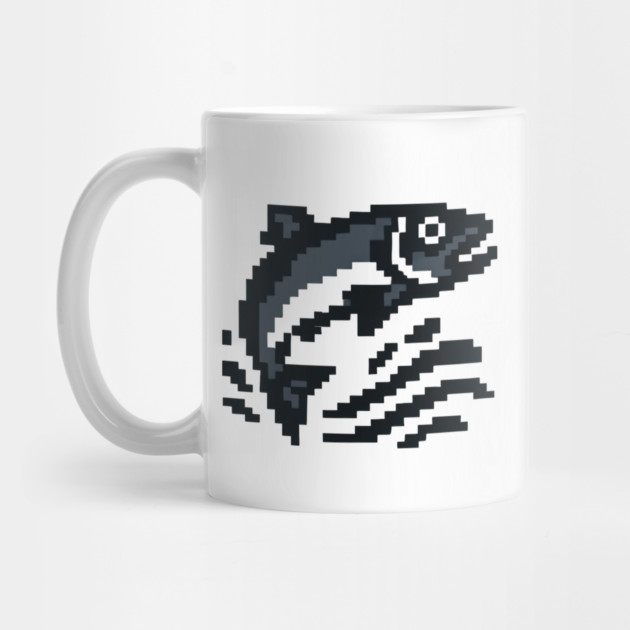 Salmon Fish - Pixelated Wilderness by Midsummer Dream House