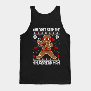 Ginjas Gingerbread Ninjas Funny Ugly Christmas Tank Top