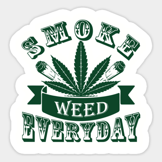 Smoke Weed Everyday Laid Back Vibes Magnet by Anticorporati