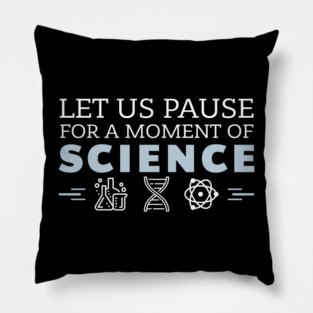 Moment of Science Nerdy Pun Pillow