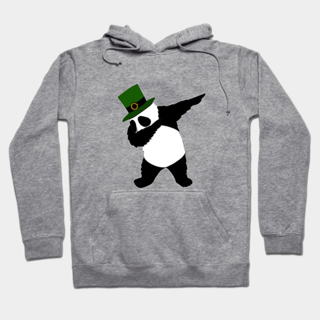 st patricks day Panda Dab Dabbing Funny Animal Hoodie by logiamerch