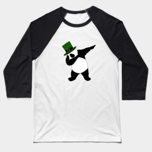st patricks day Panda Dab Dabbing Funny Animal Baseball T-Shirt