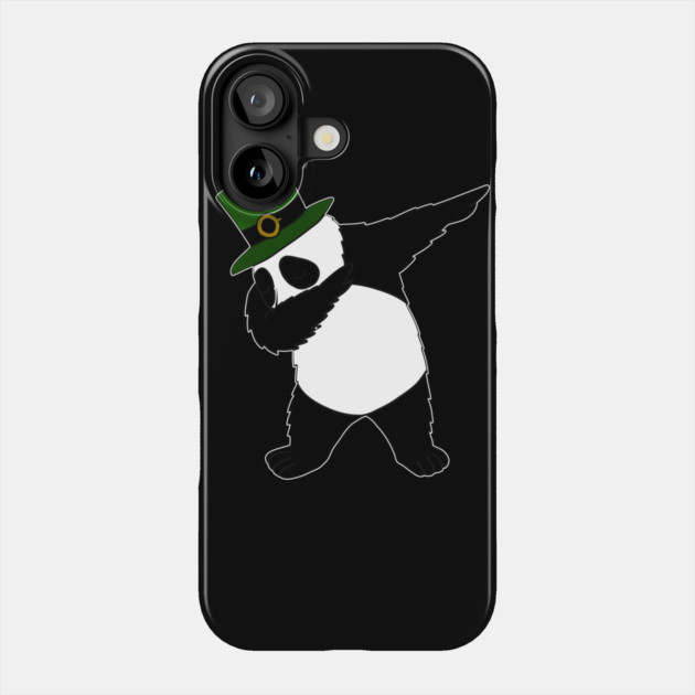 st patricks day Panda Dab Dabbing Funny Animal Phone Case by logiamerch